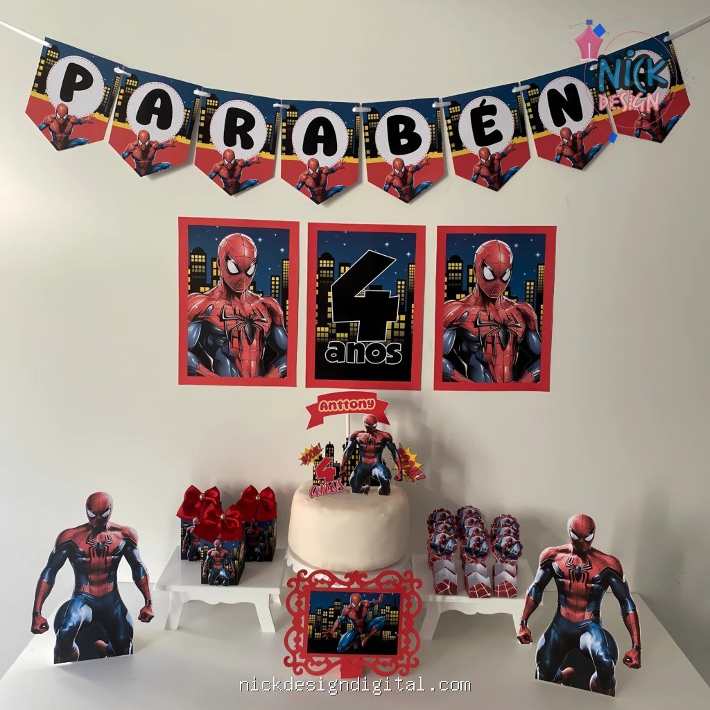 Homem Aranha - Kit Festa Pronta - Imagem 1