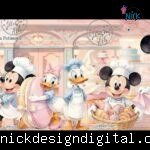 Minnie Mickey Margarida Patisserie - Kit Digital