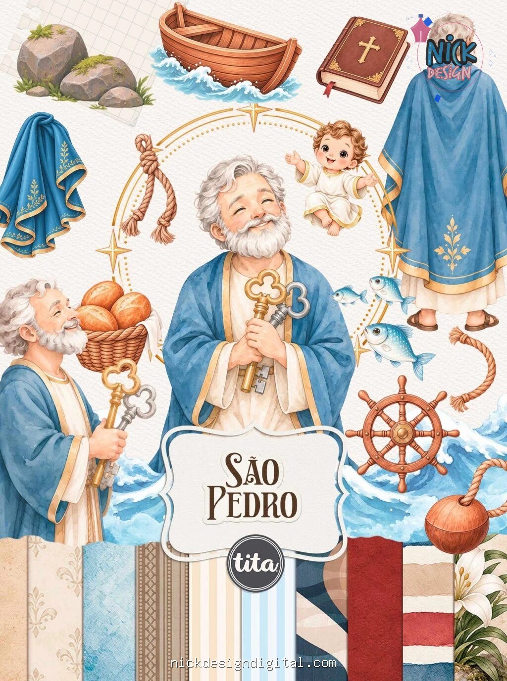 Santos - São Pedro - Ilustrações (Tita) - Imagem 1