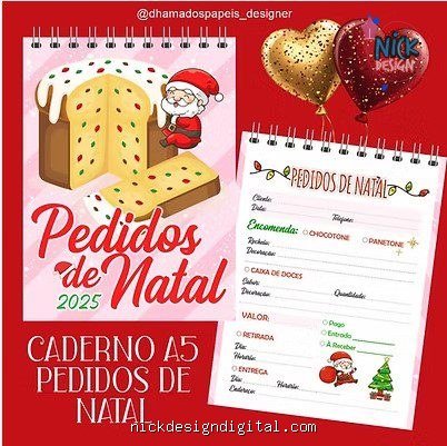 Caderno De Pedidos - Natal