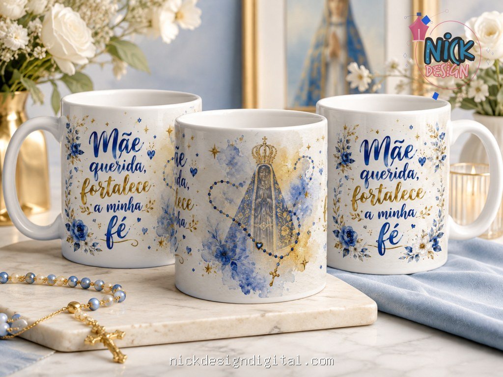 Pack Nossa Senhora Aparecida 2026 - Artes Canecas - Imagem 23