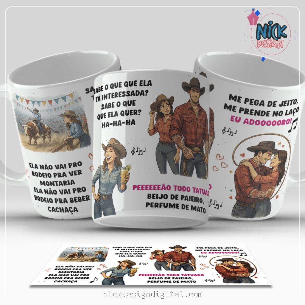 Peeeeeão todo tatuado - Arte Avulsa Caneca - Imagem 1