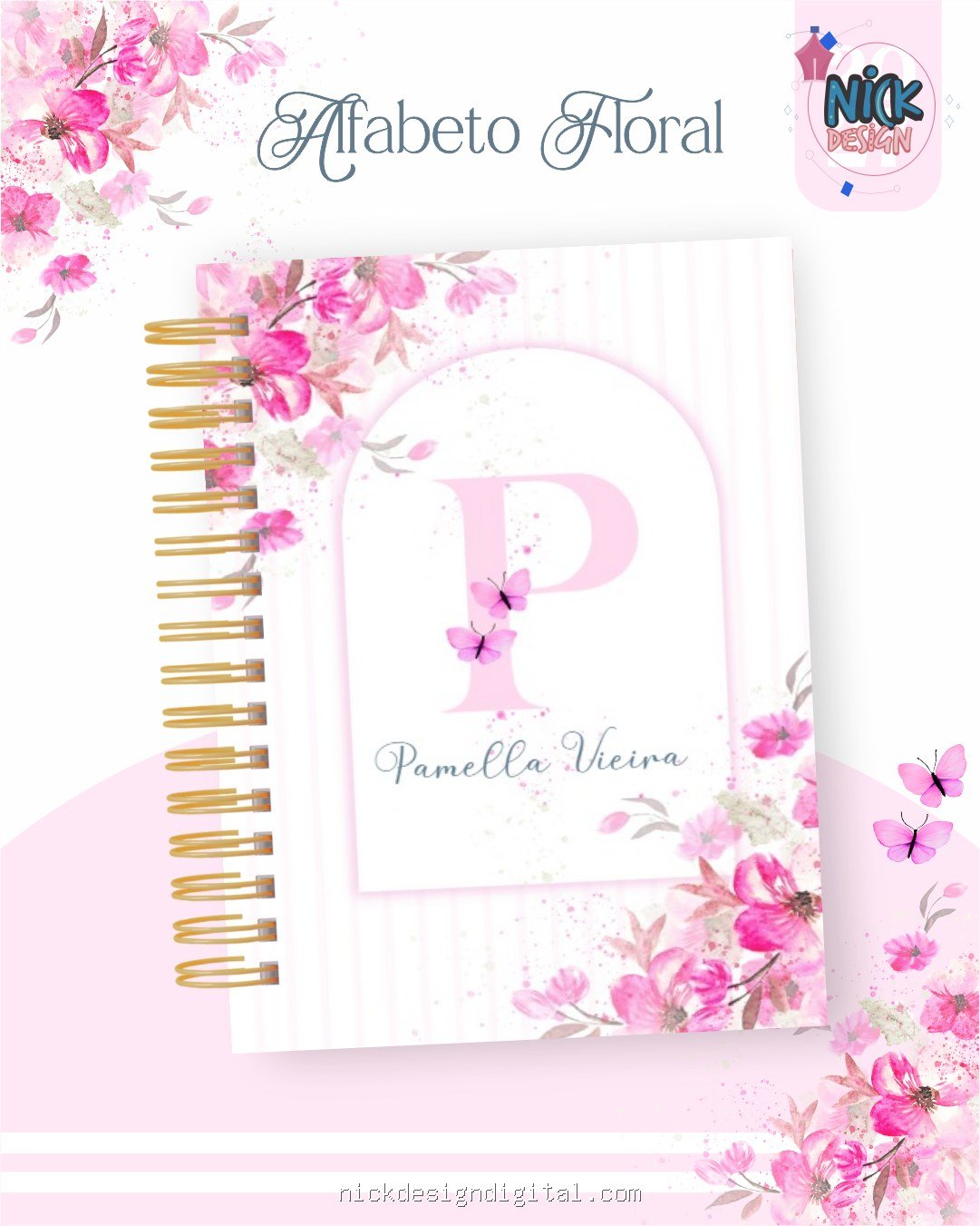 Alfabeto Floral – Coleção BIG 2027 (Pamella)