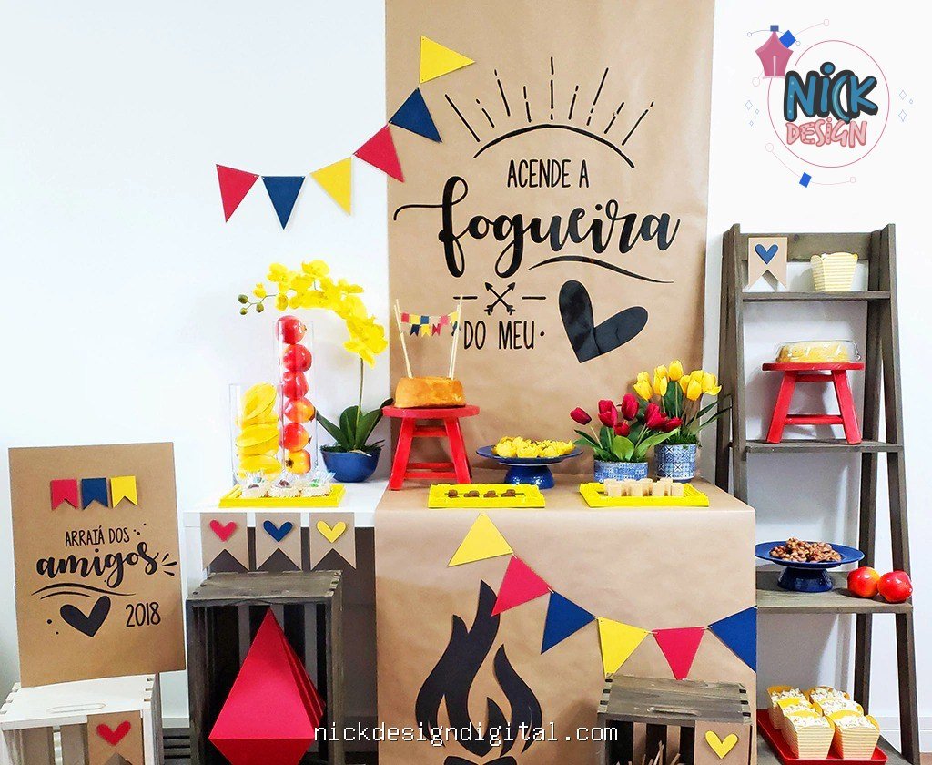 Mesa Posta - Festa Junina - Imagem 1