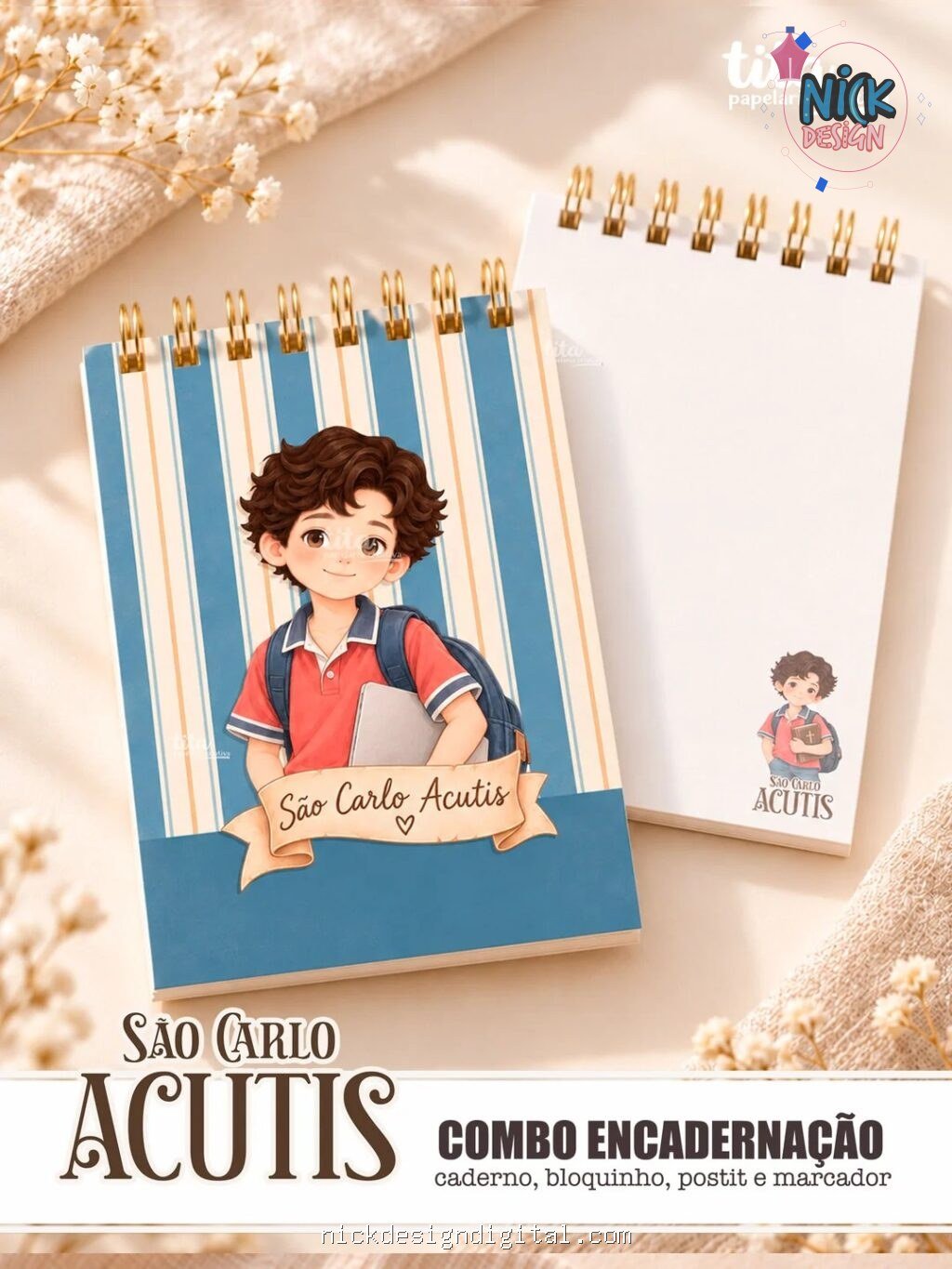 Santos - São Carlo Acutis - Encadernação (Tita) - Imagem 3