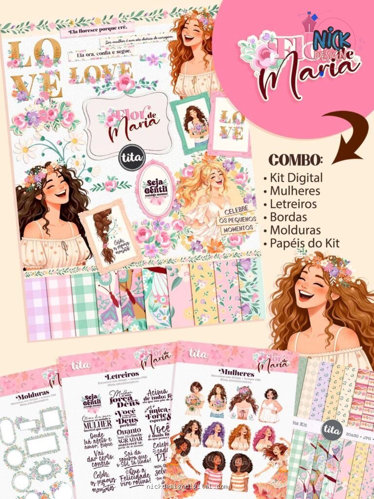Flor de Maria - Combo Ilustrações (Tita)