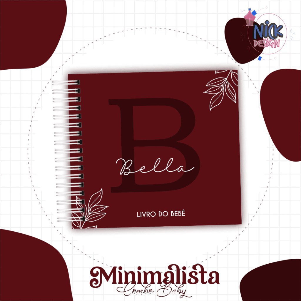 Minimalista Marsala - Kit Maternidade - Imagem 1