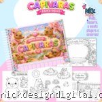 Capivaras - Livro Colorir A5 (Paper Dolls)