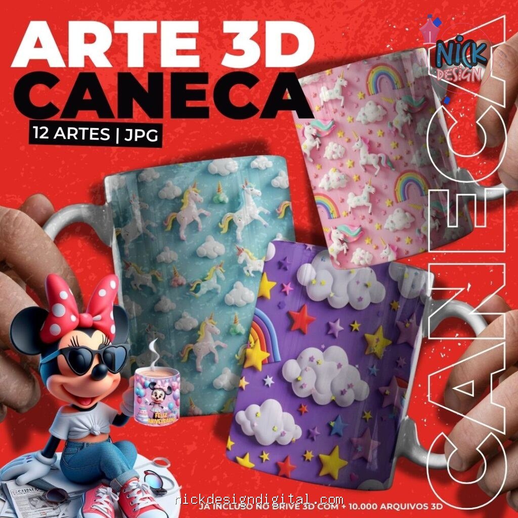 3D - Artes para Caneca - Imagem 1