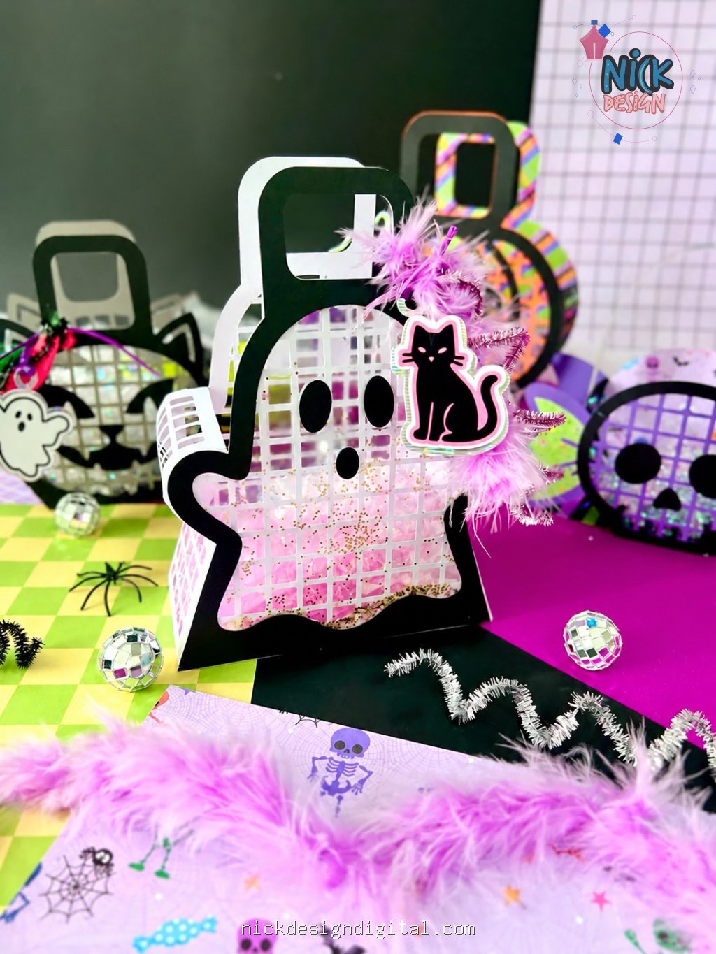 Cestas de Halloween + Papeis (Espanhol) - Imagem 3