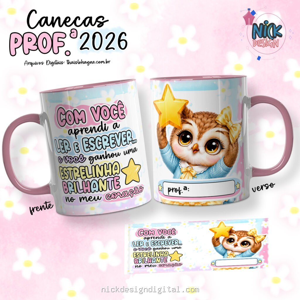 Corujinhas 2026 - Dia dos Professores - Versão Feminina (PRÉ-VENDA) - Imagem 7