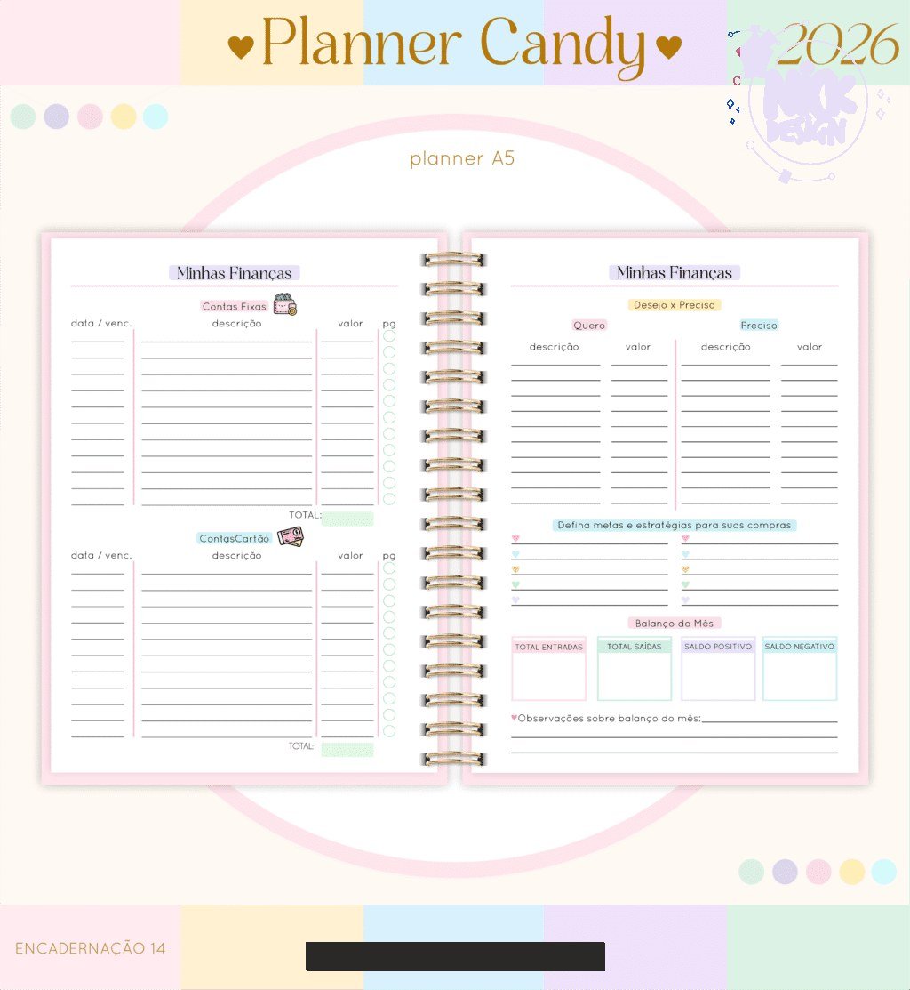 Planner A5 2026 (Lina) - Imagem 13