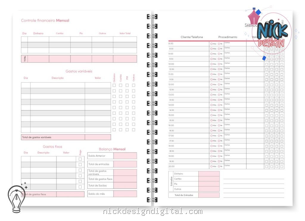 Agenda Manicure | Datado 2027 - Imagem 8