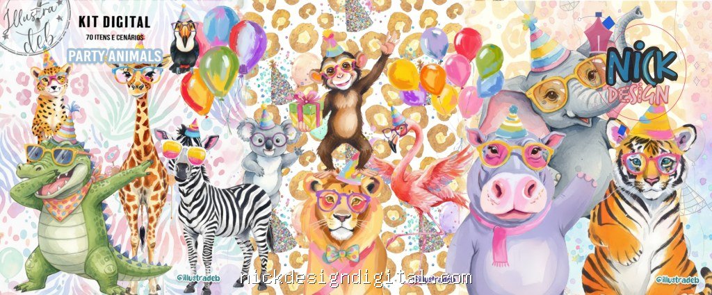 Party Animals - Kit Digital - Imagem 1