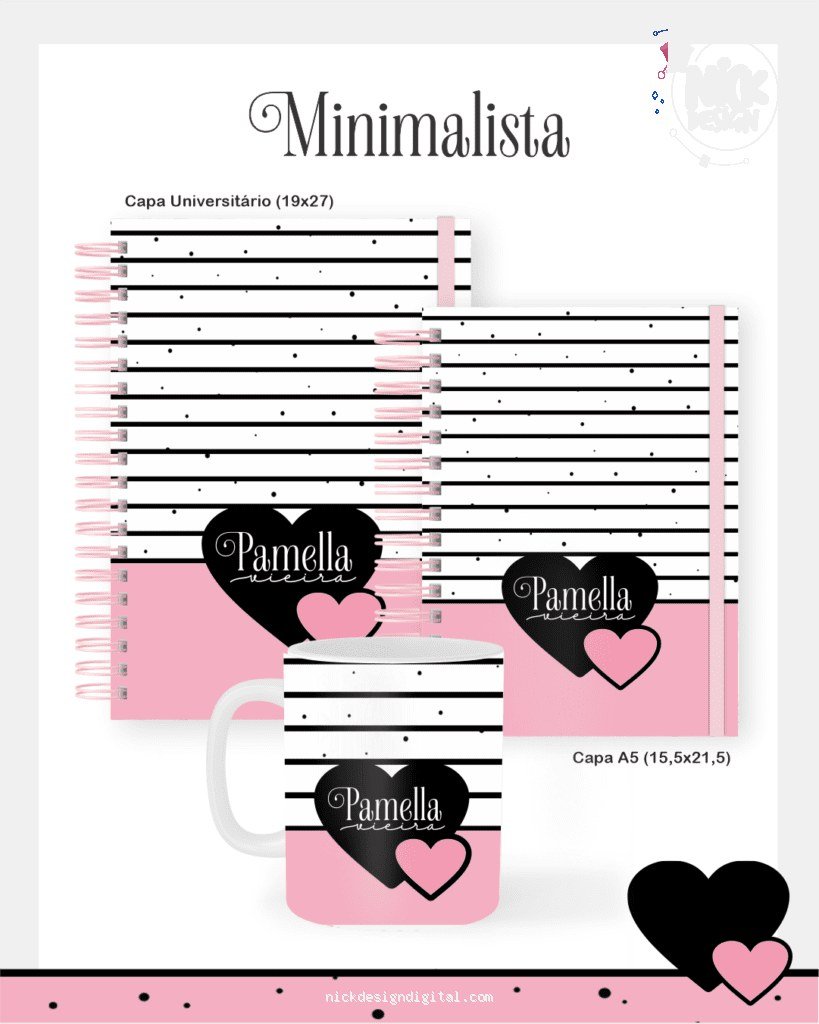 Minimalista - Escolar Teen Adulto (Pamella)