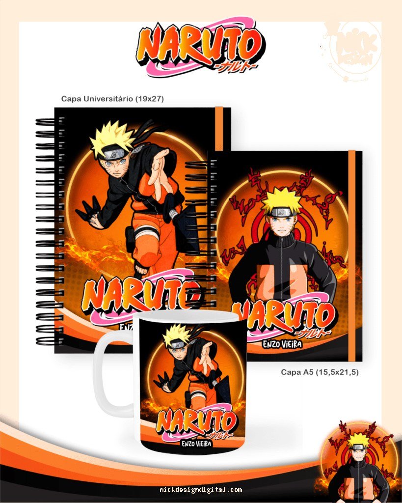 Naruto - Escolar Teen Adulto (Pamella)