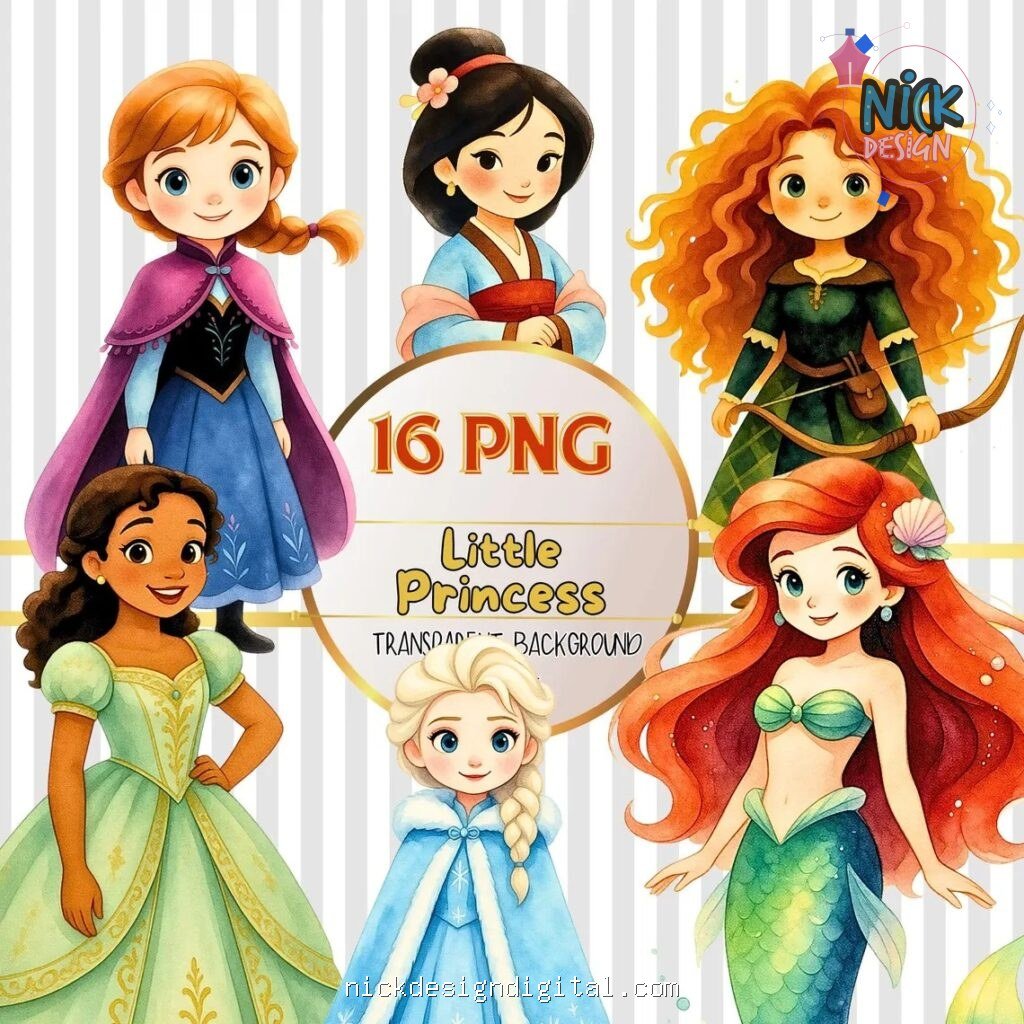 Princesas  Disney - Kit Digital - Imagem 1