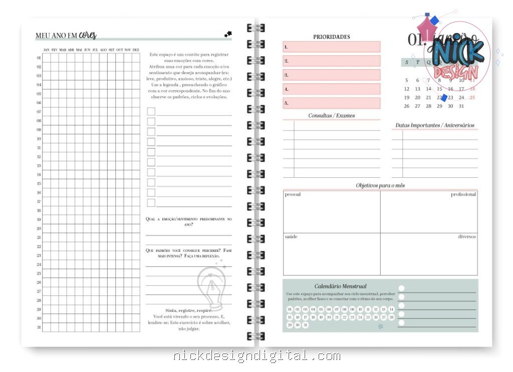 Miolo Planner Spring 2027 (Trilha de Papel) - Imagem 18