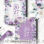 Planner 2027 Coleção Violeta (Bicho Papel)