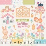 Jardim Secreto 2 – Cliparts em aquarela - Kit Digital