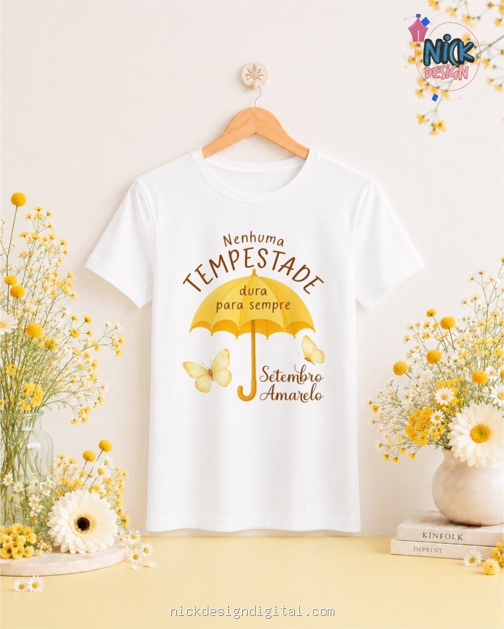 Kit Camisas Setembro Amarelo + Novembro Azul - Imagem 1