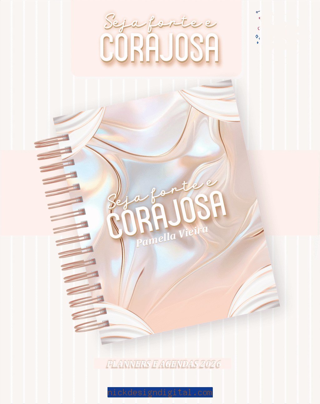 Forte e Corajosa - Agendas | Planners 2026 (Pamella) - Imagem 1