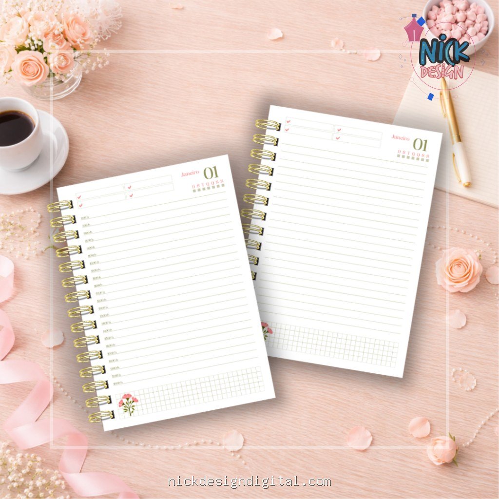Combo Agendas 2027 – Laços e Flores - Imagem 8