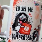 Eu sei me Controlar Lojas - Arte Avulsa Caneca