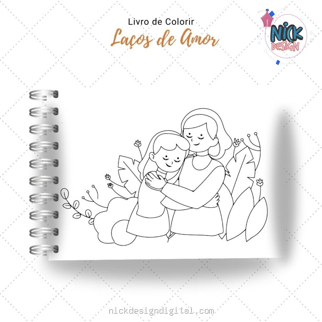 Laços de Amor - Livro de Colorir (Nick Design) - Imagem 5