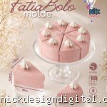 Molde Caixa 8 Fatias de Bolo