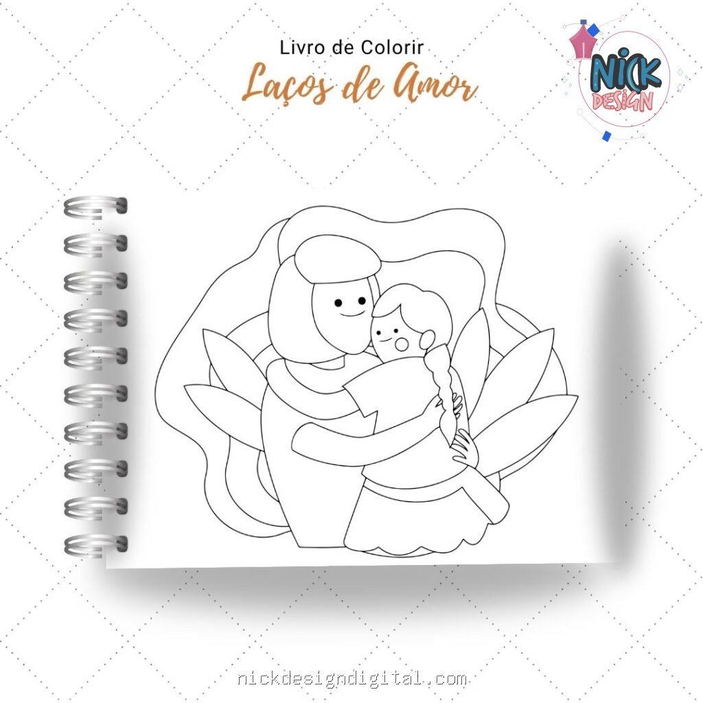 Laços de Amor - Livro de Colorir (Nick Design) - Imagem 6