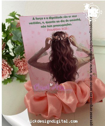 Card xuxinha cetim dia das mulheres
