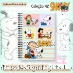 Caderno Universitário Coleção N2 Snoopy