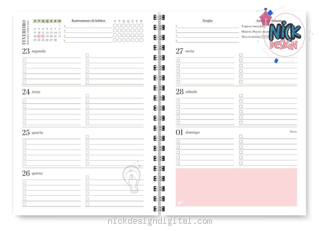 Miolo Planner Spring 2027 (Trilha de Papel) - Imagem 14