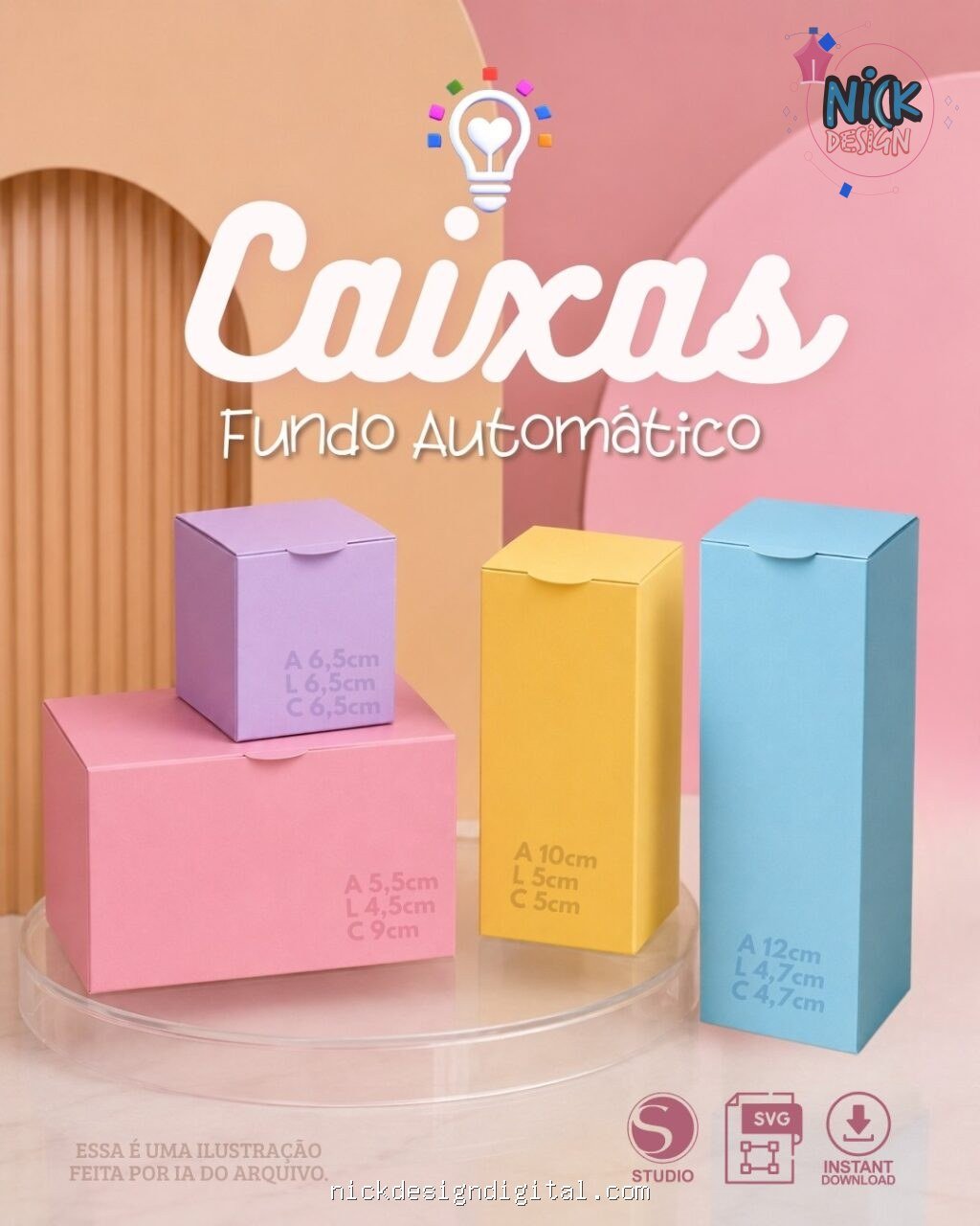 Molde Caixas Automáticas - Quadrada/Rentangular - Imagem 1