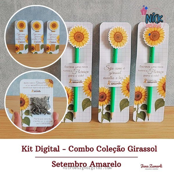 Coleção Girassol Setembro Amarelo - Imagem 1