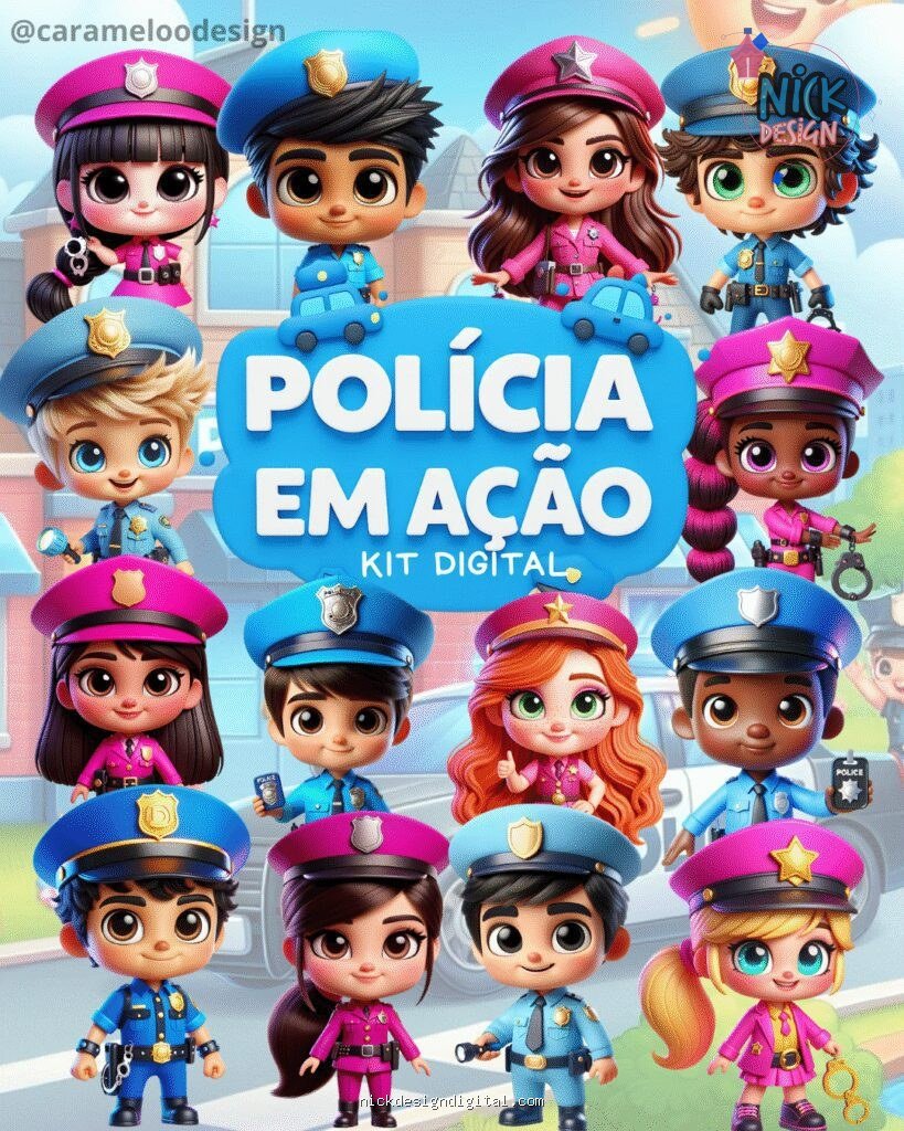 Polícia em Ação - Kit Digital