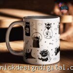 Gatinhos Pretos - Arte Avulsa Caneca