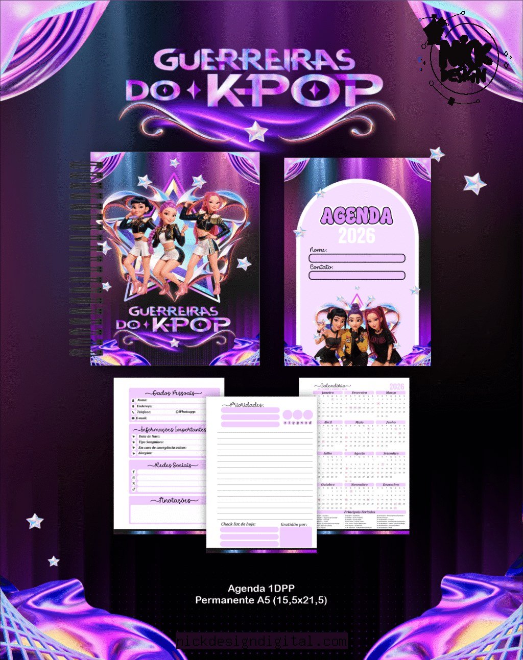 BOX Guerreiras do K-Pop - Escolar 2026 (Pamella) - Imagem 8