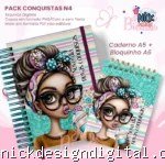 PACK Caderno Pautado A5+Bloquinho A6 – Conquistas N4