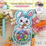 Cartão Blister Coelho Páscoa