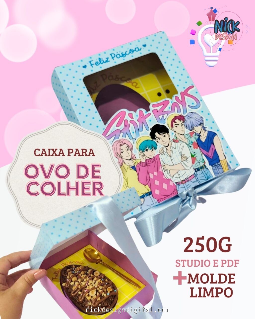 Caixa Ovo de Colher - Saja Boys - Imagem 1