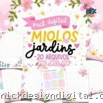 Pack 20 Miolos Caderno A5 | Jardins (Pandoca)