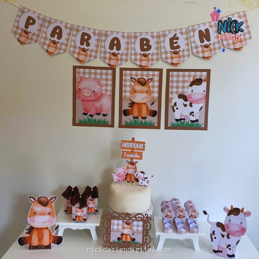 Fazendinha - Kit Festa Pronta - Imagem 1
