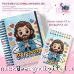 Devocional Infantil A5+Bloquinho A6 N4 (Jana Bicalho)