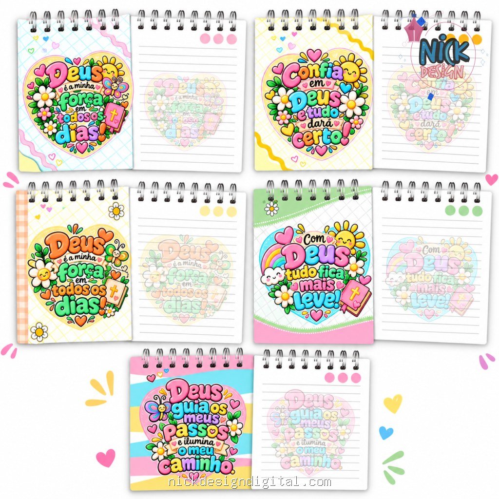 Bloquinho Letterings freses Cristã - Imagem 1