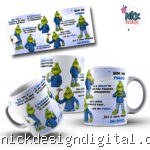 Grinch Ele tem o CARISMA de uma cerca elétrica Fem & Masc  - Arte Avulsa Caneca