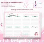 Planejamento Semanal A4 Feliz Dia dos Professores
