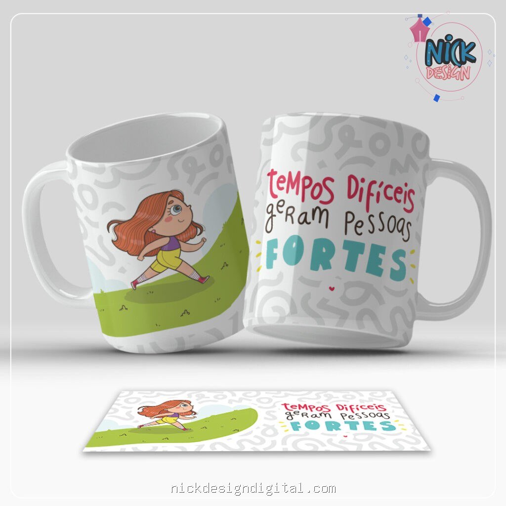 Frases Motivacionais ilustrado - Artes Canecas - Imagem 5