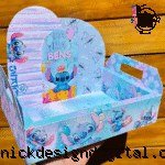 Caixa Cesta Stitch Aniversário